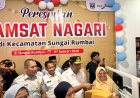 Jasa Raharja Sumbar Ikut Resmikan Samsat Nagari Sungai Rumbai, Perluas Layanan Pajak Kendaraan di Dharmasraya